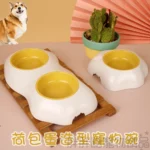 荷包蛋造型寵物碗
